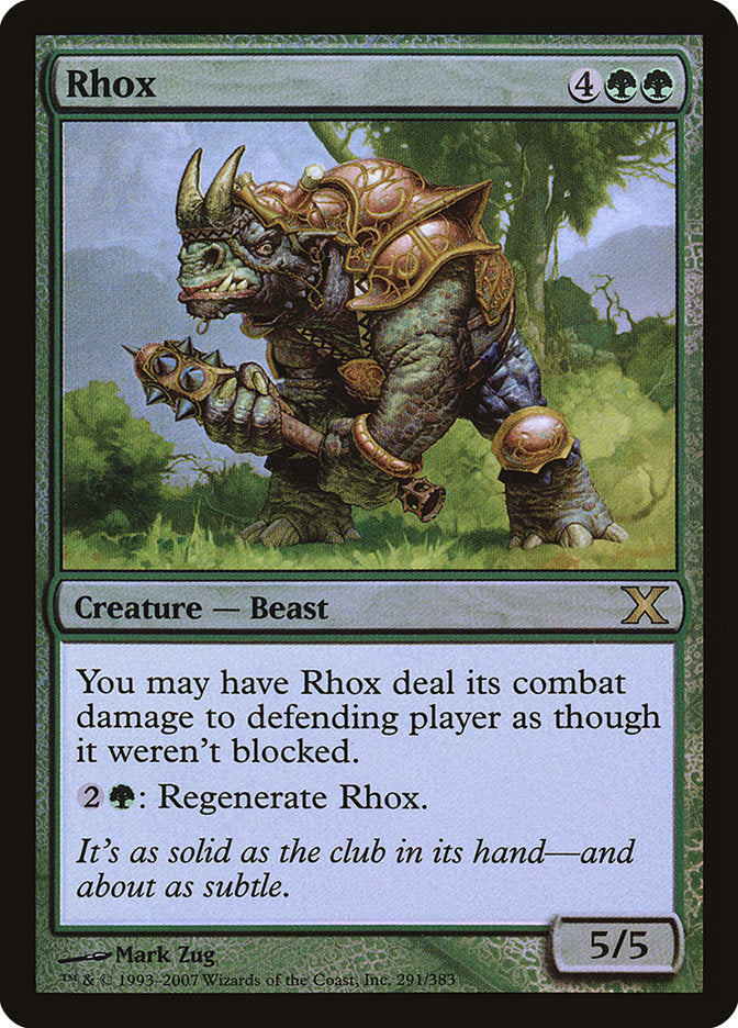 Rhox (Premium Foil) [Tenth Edition] MTG Single Magic: The Gathering | Red Claw Gaming