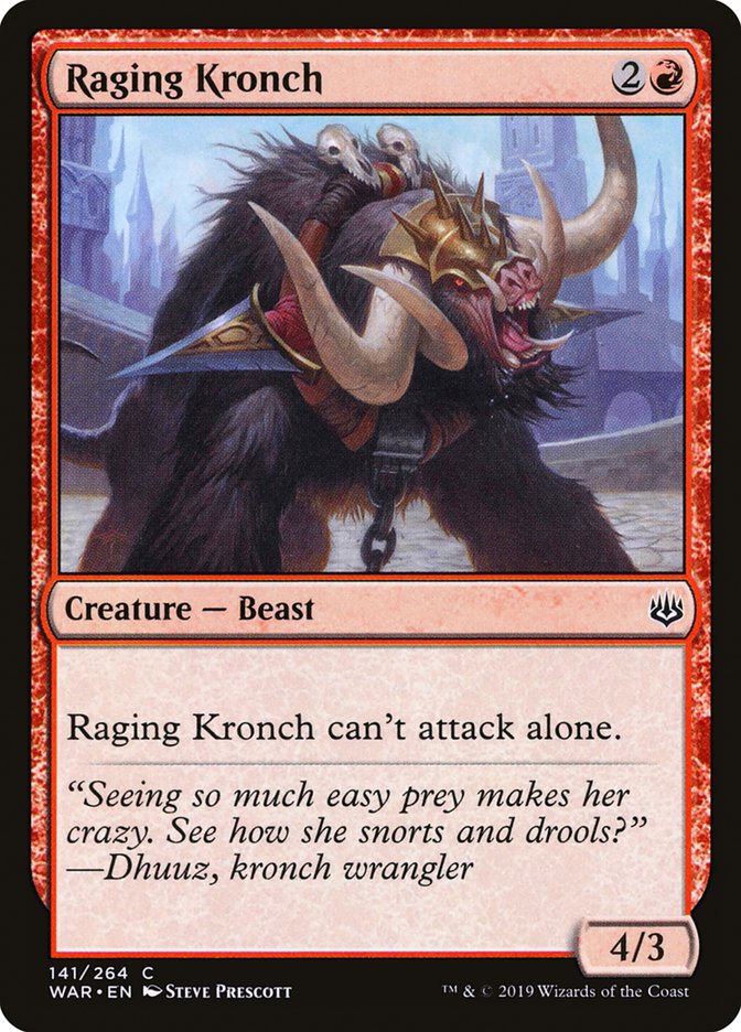 Raging Kronch [War of the Spark] MTG Single Magic: The Gathering | Red Claw Gaming
