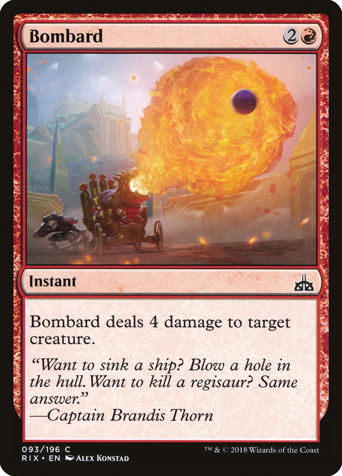 Bombard [Rivals of Ixalan] MTG Single Magic: The Gathering | Red Claw Gaming