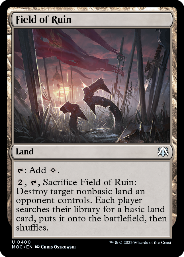 Field of Ruin [March of the Machine Commander] MTG Single Magic: The Gathering | Red Claw Gaming