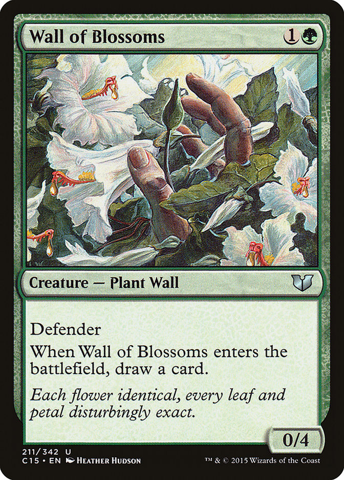 Wall of Blossoms [Commander 2015] MTG Single Magic: The Gathering | Red Claw Gaming
