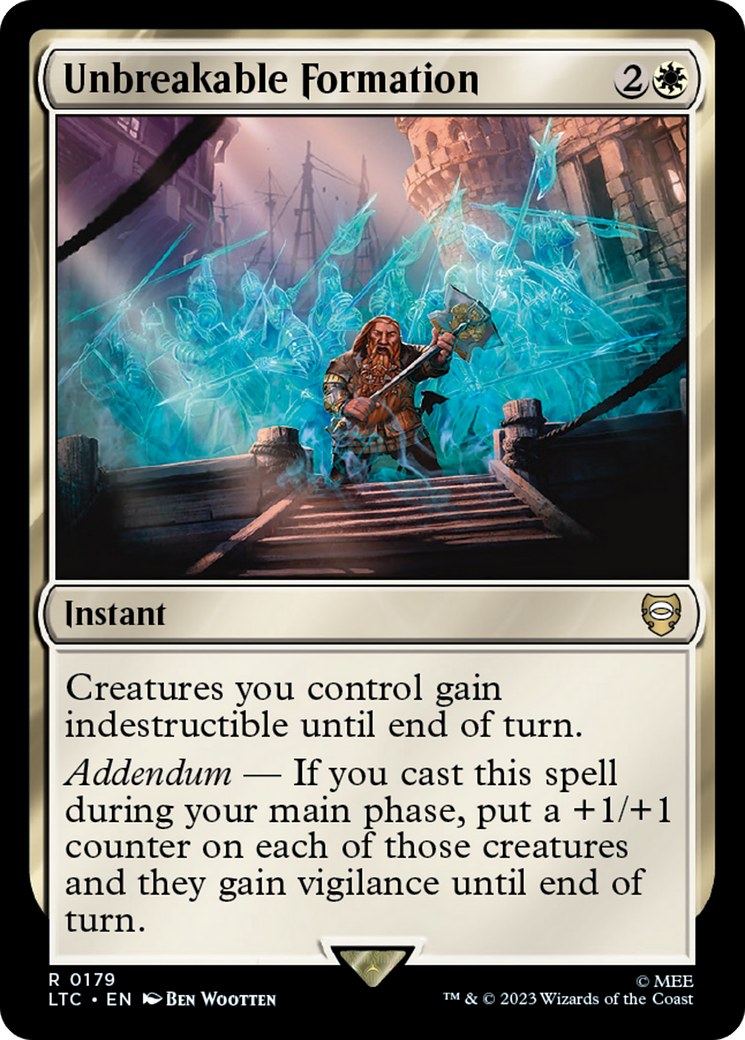 Unbreakable Formation [The Lord of the Rings: Tales of Middle-Earth Commander] MTG Single Magic: The Gathering | Red Claw Gaming
