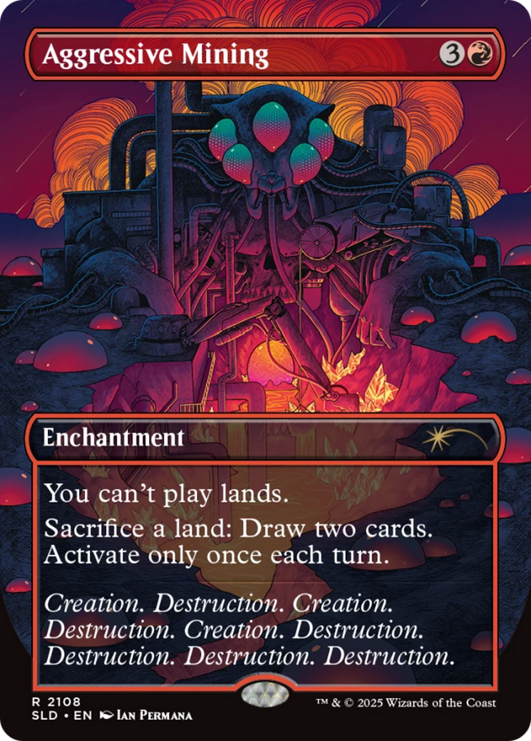 Aggressive Mining [Secret Lair Drop Series] MTG Single Magic: The Gathering | Red Claw Gaming