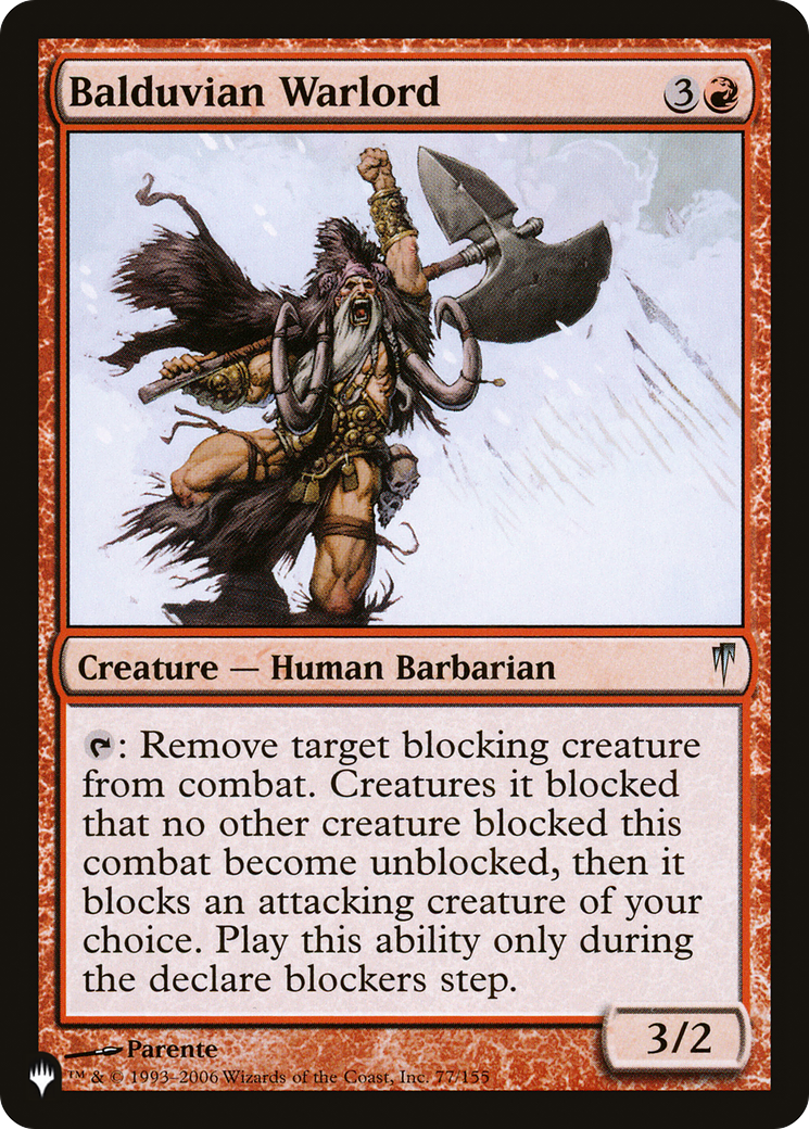 Balduvian Warlord [The List] MTG Single Magic: The Gathering | Red Claw Gaming