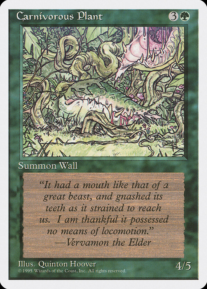 Carnivorous Plant [Fourth Edition] MTG Single Magic: The Gathering | Red Claw Gaming