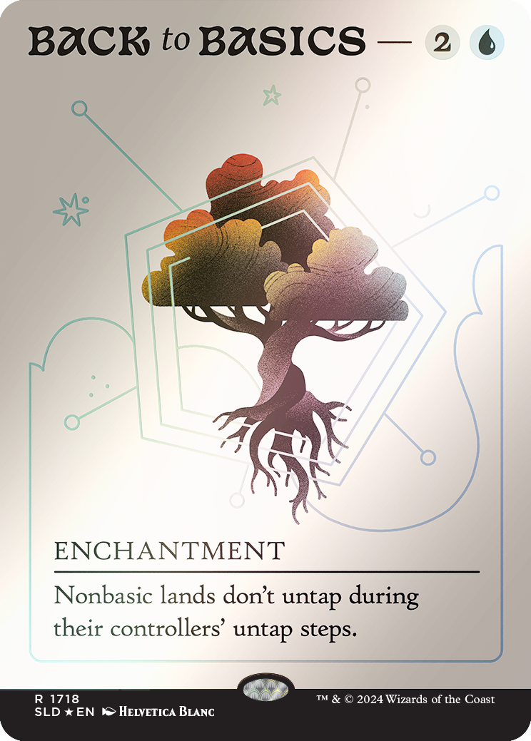 Back to Basics (Rainbow Foil) [Secret Lair Drop Series] MTG Single Magic: The Gathering | Red Claw Gaming