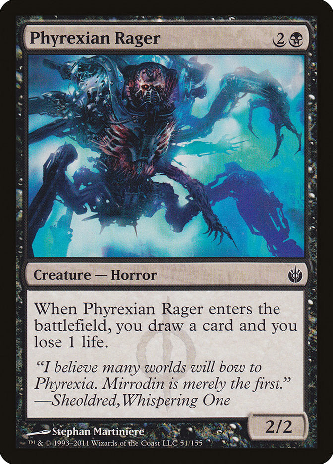 Phyrexian Rager [Mirrodin Besieged] MTG Single Magic: The Gathering | Red Claw Gaming