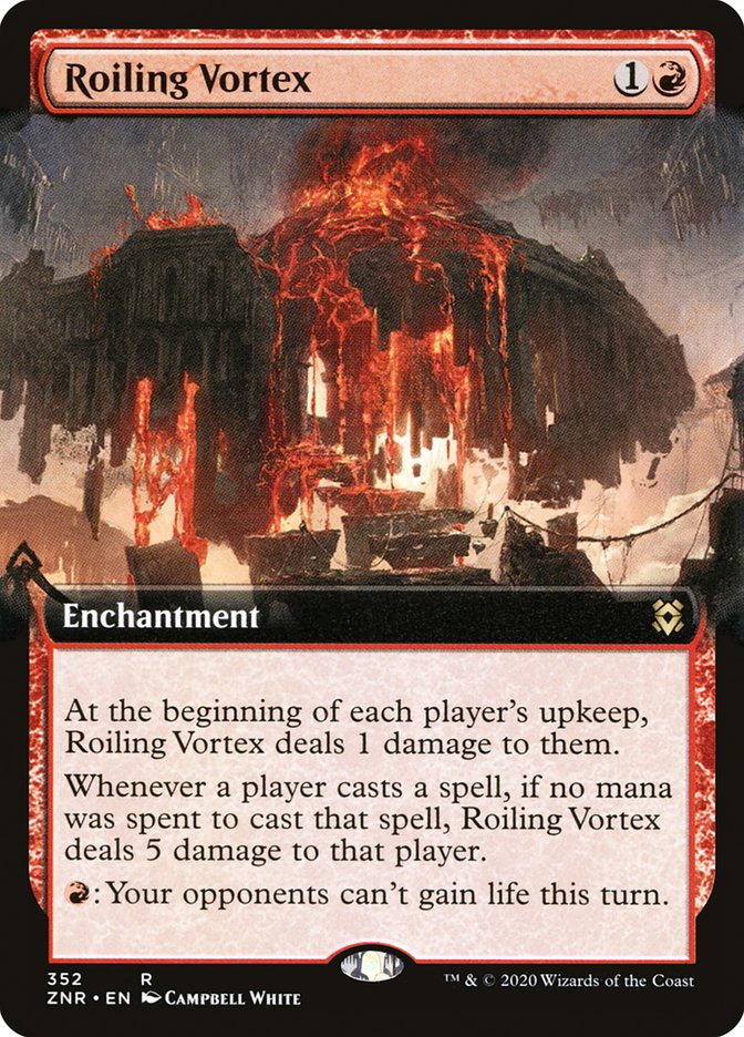 Roiling Vortex (Extended Art) [Zendikar Rising] MTG Single Magic: The Gathering | Red Claw Gaming