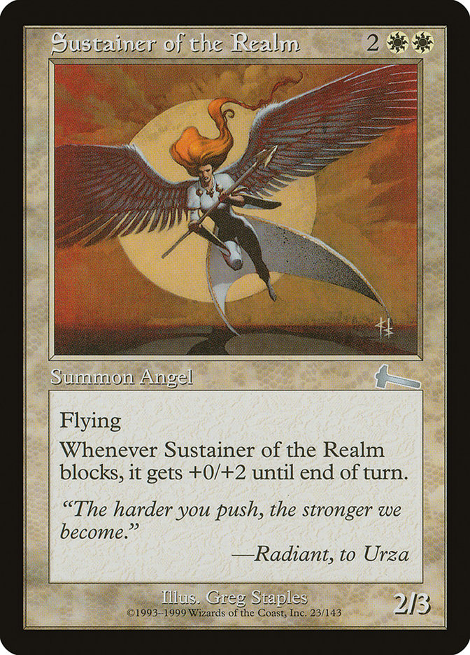 Sustainer of the Realm [Urza's Legacy] MTG Single Magic: The Gathering | Red Claw Gaming