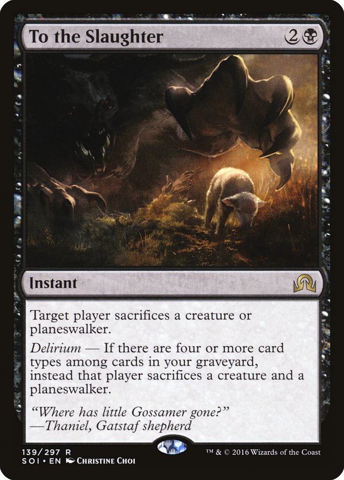 To the Slaughter [Shadows over Innistrad] MTG Single Magic: The Gathering | Red Claw Gaming