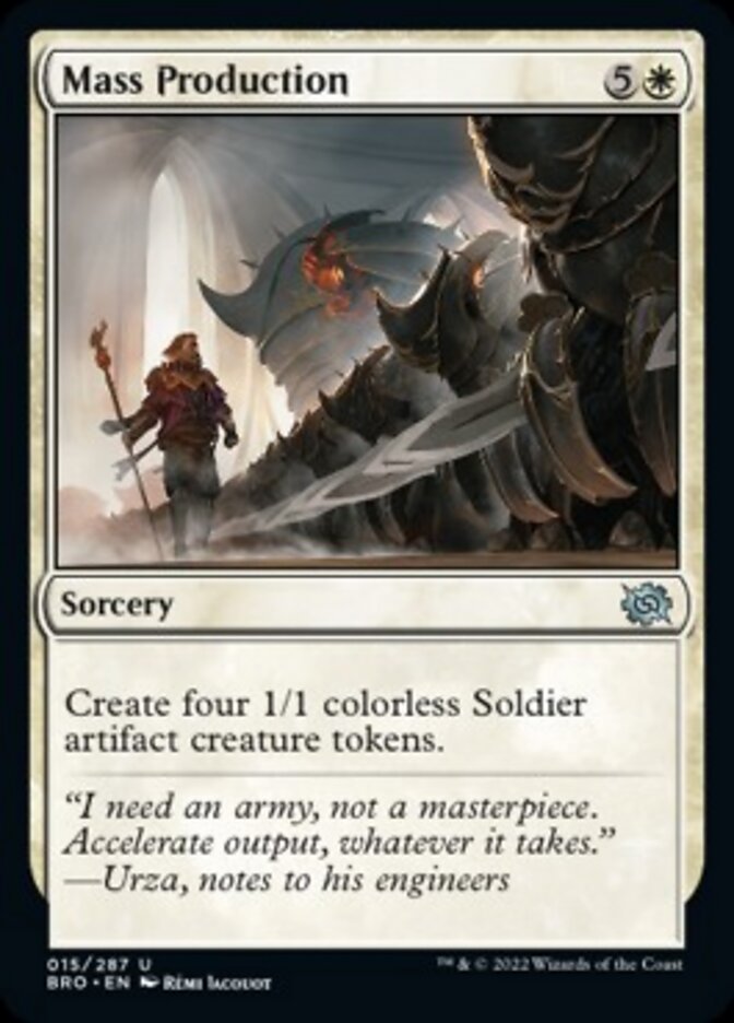 Mass Production [The Brothers' War] MTG Single Magic: The Gathering | Red Claw Gaming