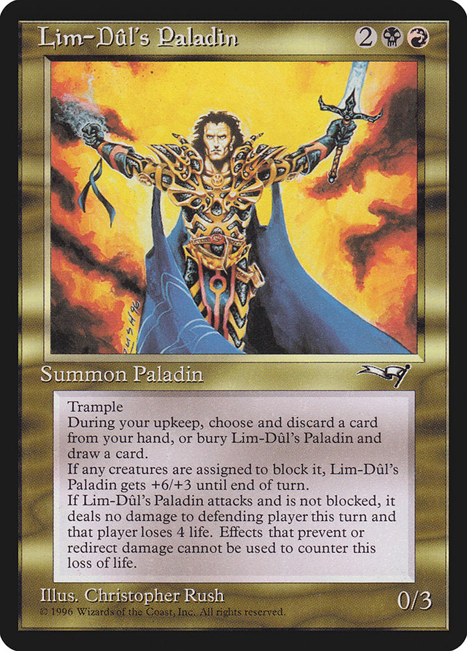 Lim-Dul's Paladin [Alliances] MTG Single Magic: The Gathering | Red Claw Gaming