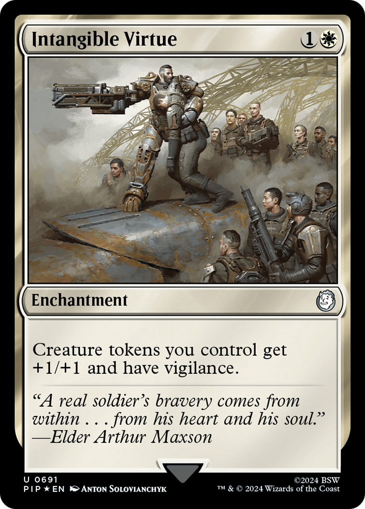 Intangible Virtue (Surge Foil) [Fallout] MTG Single Magic: The Gathering | Red Claw Gaming