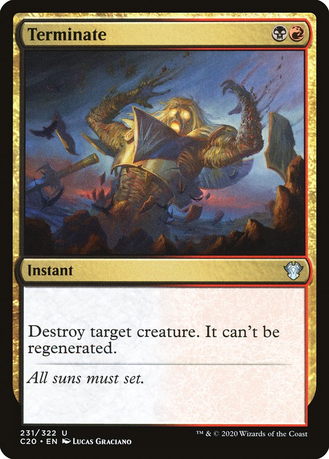 Terminate [Commander 2020] MTG Single Magic: The Gathering | Red Claw Gaming