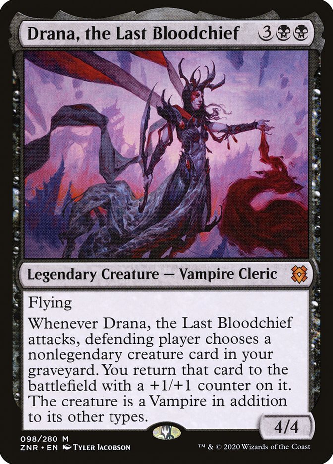 Drana, the Last Bloodchief [Zendikar Rising] MTG Single Magic: The Gathering | Red Claw Gaming