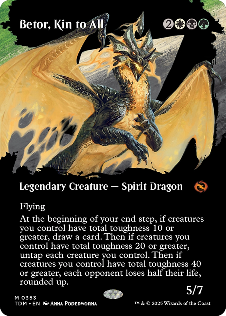 Betor, Kin to All (Borderless) [Tarkir: Dragonstorm] MTG Single Magic: The Gathering | Red Claw Gaming