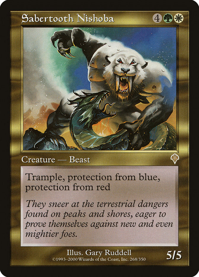 Sabertooth Nishoba [Invasion] MTG Single Magic: The Gathering | Red Claw Gaming