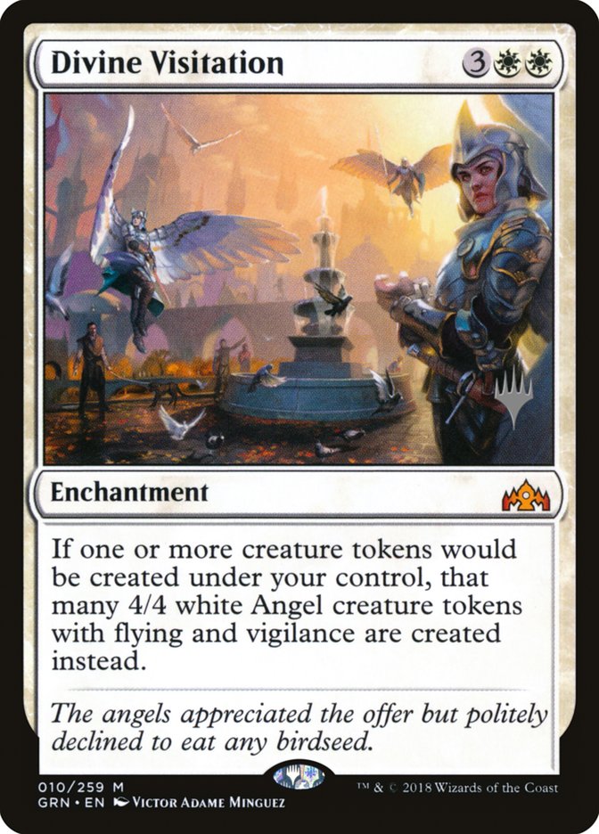 Divine Visitation (Promo Pack) [Guilds of Ravnica Promos] MTG Single Magic: The Gathering | Red Claw Gaming