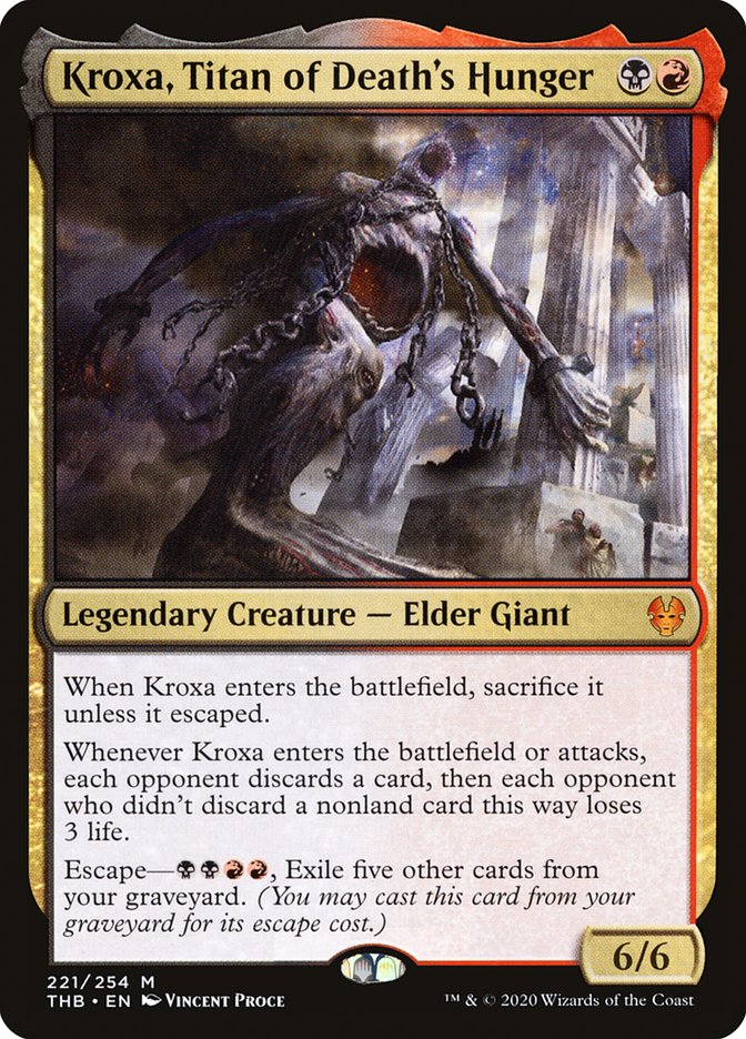 Kroxa, Titan of Death's Hunger [Theros Beyond Death] MTG Single Magic: The Gathering | Red Claw Gaming
