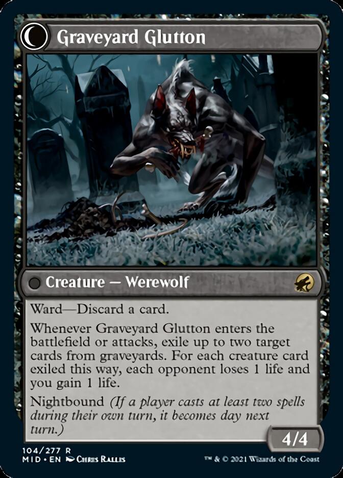 Graveyard Trespasser // Graveyard Glutton [Innistrad: Midnight Hunt] MTG Single Magic: The Gathering | Red Claw Gaming