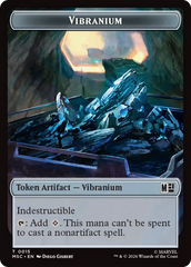 Beast // Vibranium Double-Sided Token [Marvel Super Heroes Commander Tokens] | Red Claw Gaming