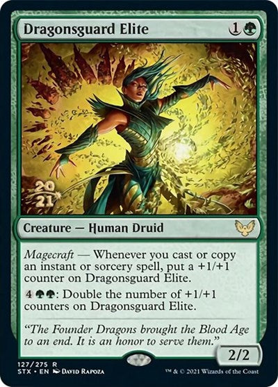 Dragonsguard Elite [Strixhaven: School of Mages Prerelease Promos] MTG Single Magic: The Gathering | Red Claw Gaming
