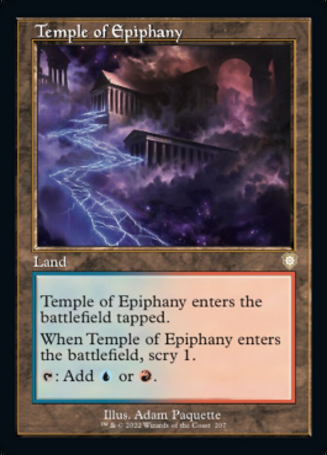 Temple of Epiphany (Retro) [The Brothers' War Commander] MTG Single Magic: The Gathering | Red Claw Gaming