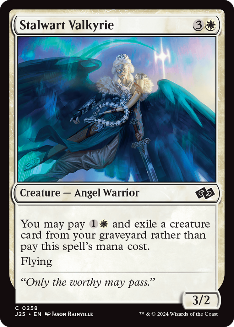 Stalwart Valkyrie [Foundations Jumpstart] MTG Single Magic: The Gathering | Red Claw Gaming