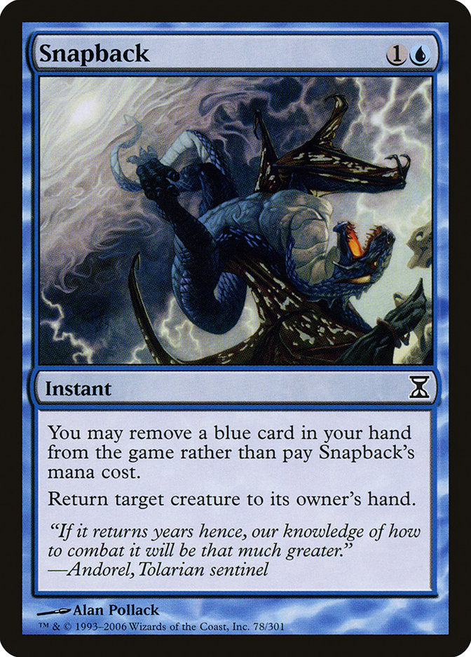 Snapback [Time Spiral] MTG Single Magic: The Gathering | Red Claw Gaming