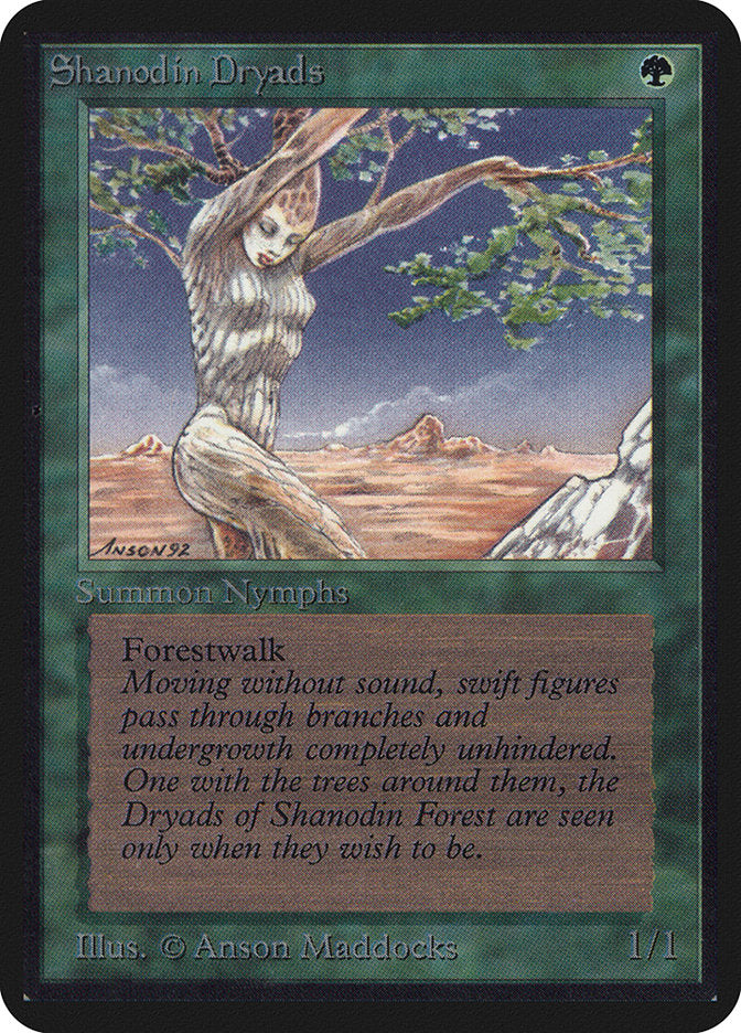 Shanodin Dryads [Alpha Edition] MTG Single Magic: The Gathering | Red Claw Gaming
