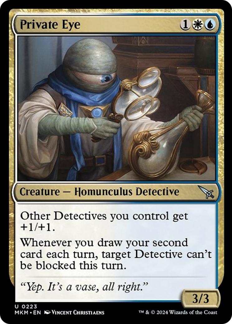 Private Eye [Murders at Karlov Manor] MTG Single Magic: The Gathering    | Red Claw Gaming
