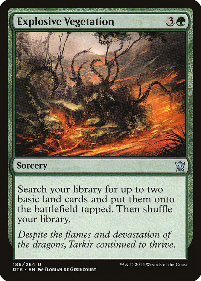 Explosive Vegetation [Dragons of Tarkir] MTG Single Magic: The Gathering | Red Claw Gaming