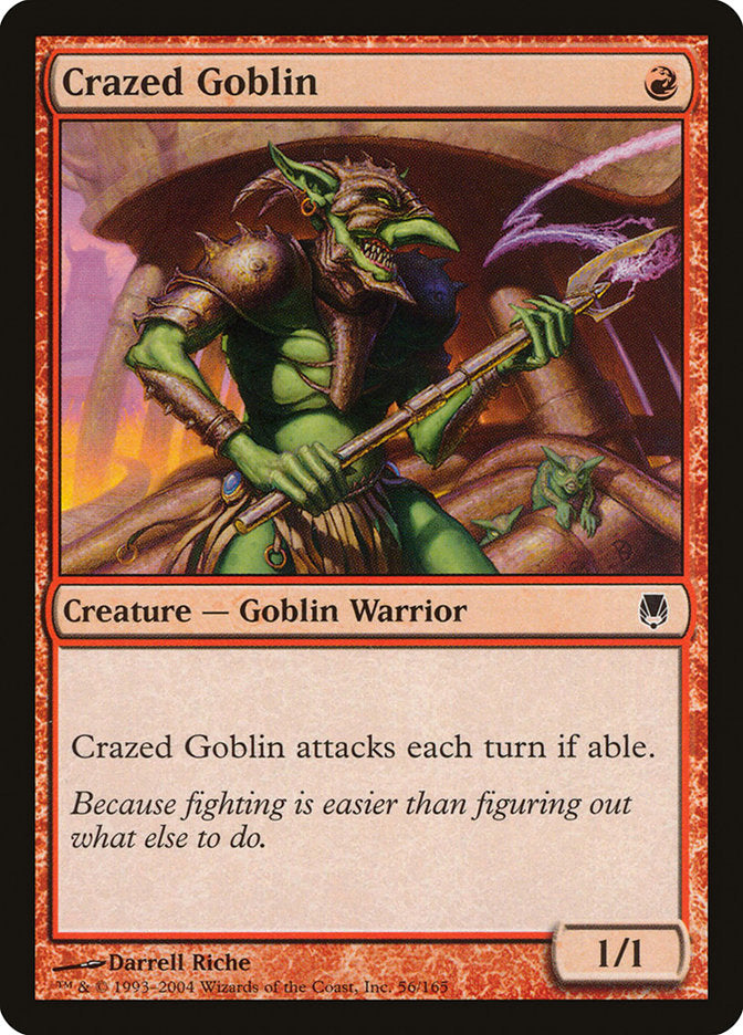 Crazed Goblin [Darksteel] MTG Single Magic: The Gathering | Red Claw Gaming