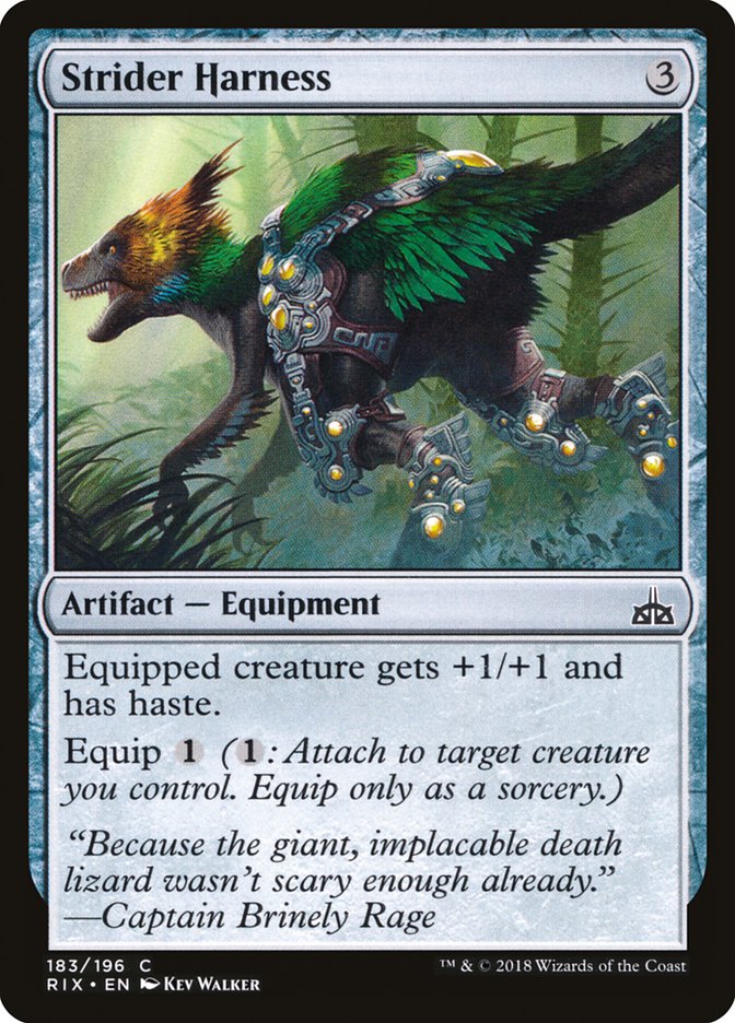 Strider Harness [Rivals of Ixalan] MTG Single Magic: The Gathering | Red Claw Gaming