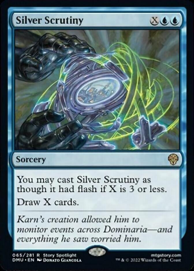 Silver Scrutiny [Dominaria United] MTG Single Magic: The Gathering | Red Claw Gaming