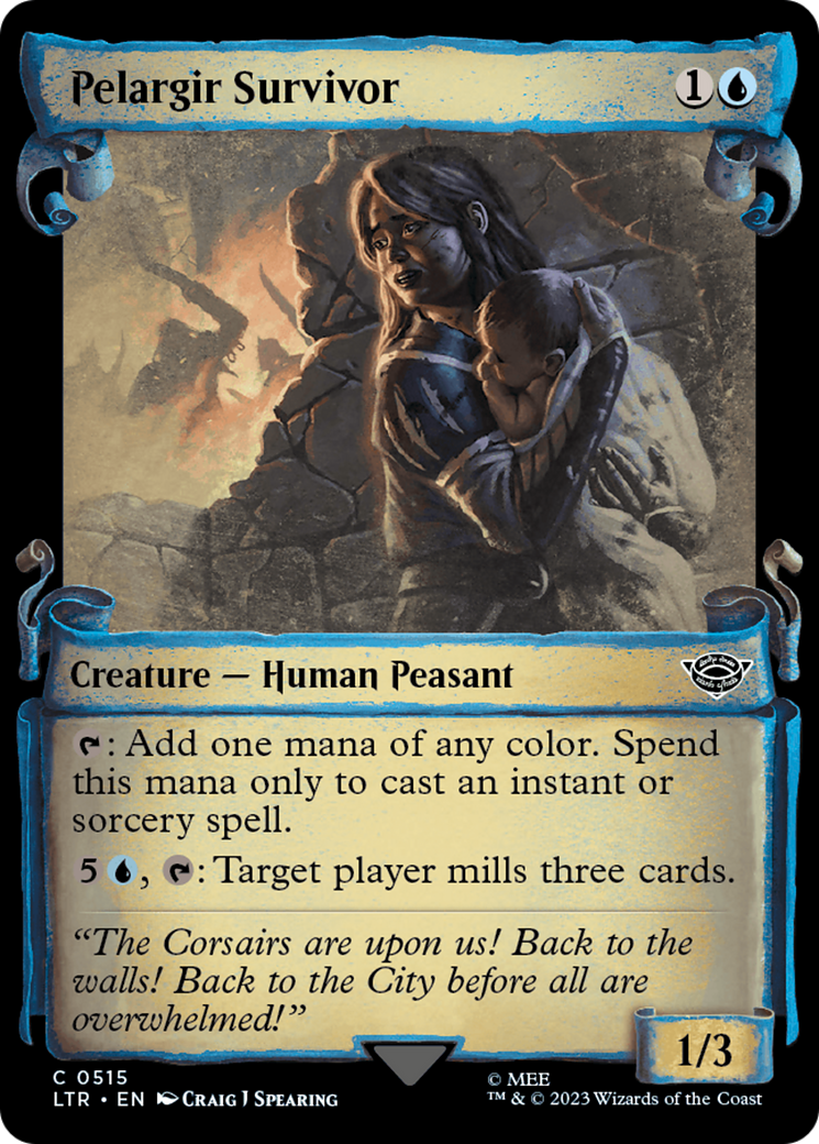 Pelargir Survivor [The Lord of the Rings: Tales of Middle-Earth Showcase Scrolls] MTG Single Magic: The Gathering | Red Claw Gaming