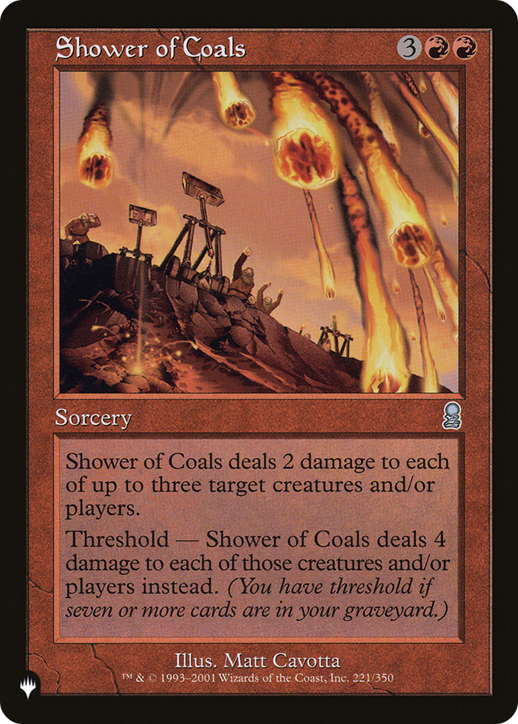 Shower of Coals [The List] MTG Single Magic: The Gathering | Red Claw Gaming