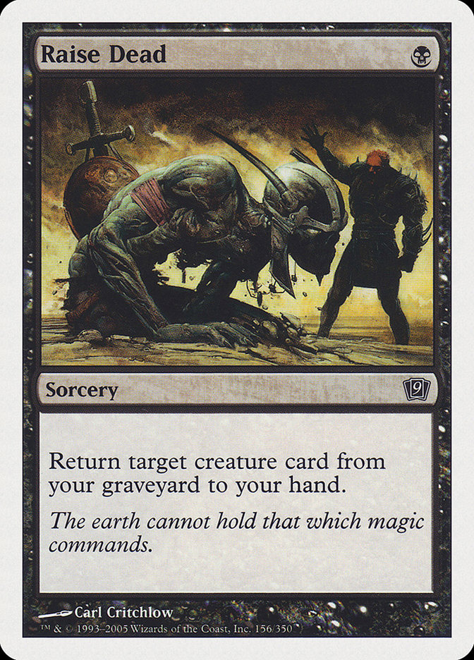 Raise Dead [Ninth Edition] MTG Single Magic: The Gathering | Red Claw Gaming