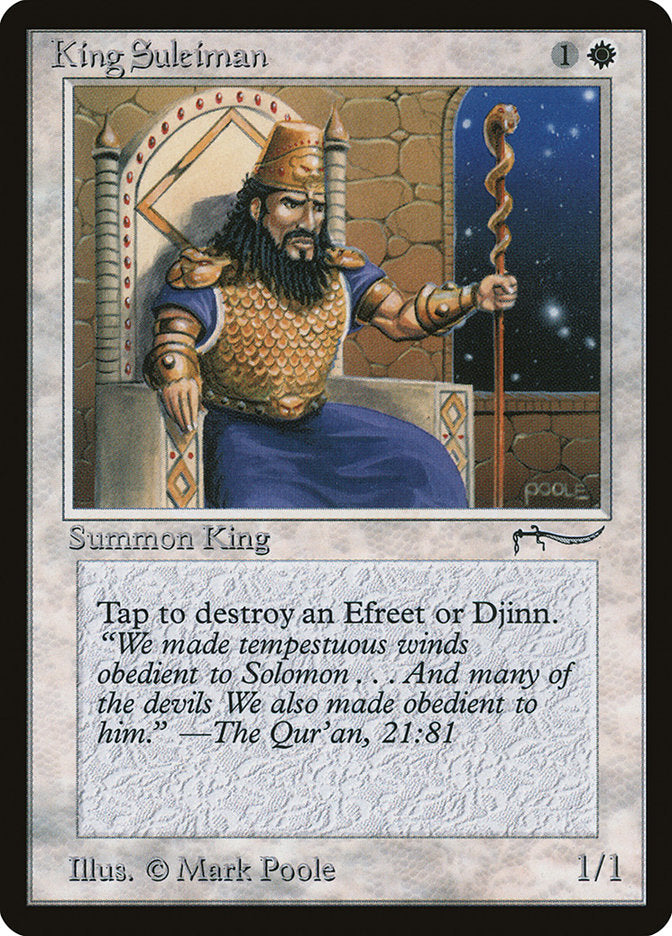 King Suleiman [Arabian Nights] MTG Single Magic: The Gathering | Red Claw Gaming