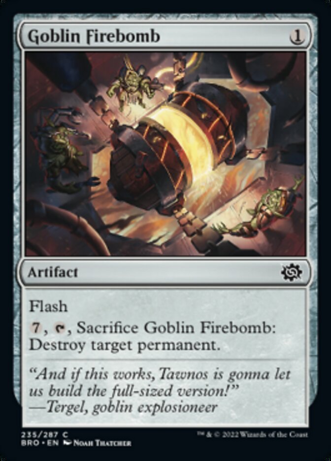 Goblin Firebomb [The Brothers' War] MTG Single Magic: The Gathering | Red Claw Gaming
