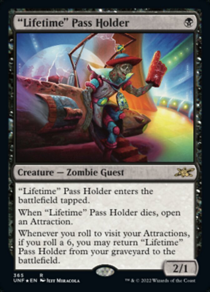 "Lifetime" Pass Holder (Galaxy Foil) [Unfinity] MTG Single Magic: The Gathering    | Red Claw Gaming