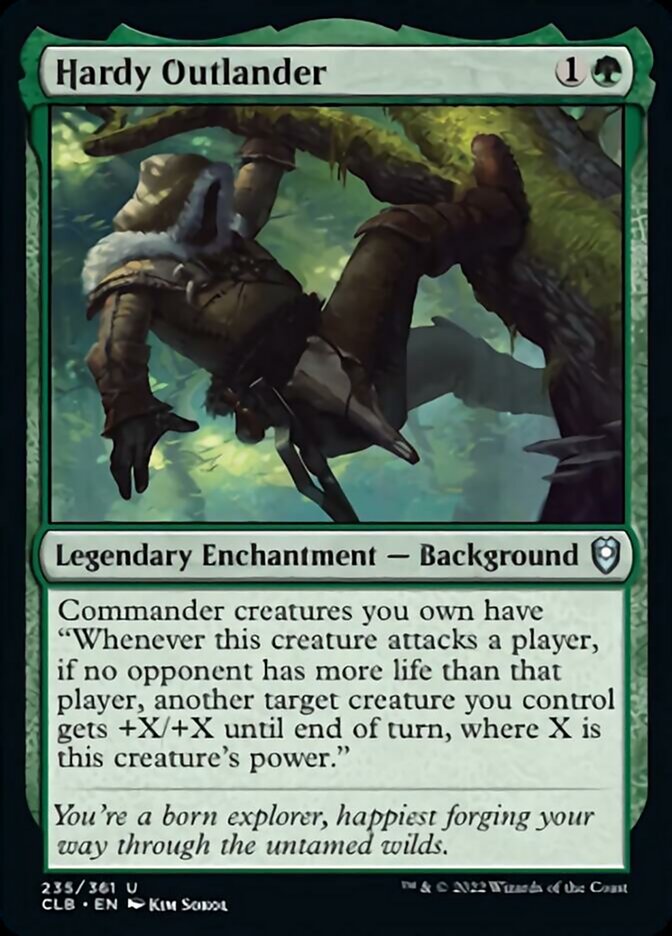 Hardy Outlander [Commander Legends: Battle for Baldur's Gate] MTG Single Magic: The Gathering | Red Claw Gaming