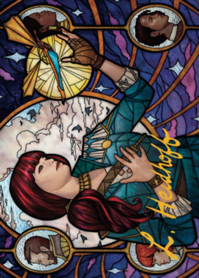 Jhoira, Ageless Innovator Art Card (Gold-Stamped Signature) [Dominaria United Art Series] MTG Single Magic: The Gathering | Red Claw Gaming