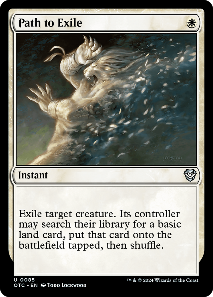 Path to Exile [Outlaws of Thunder Junction Commander] MTG Single Magic: The Gathering | Red Claw Gaming
