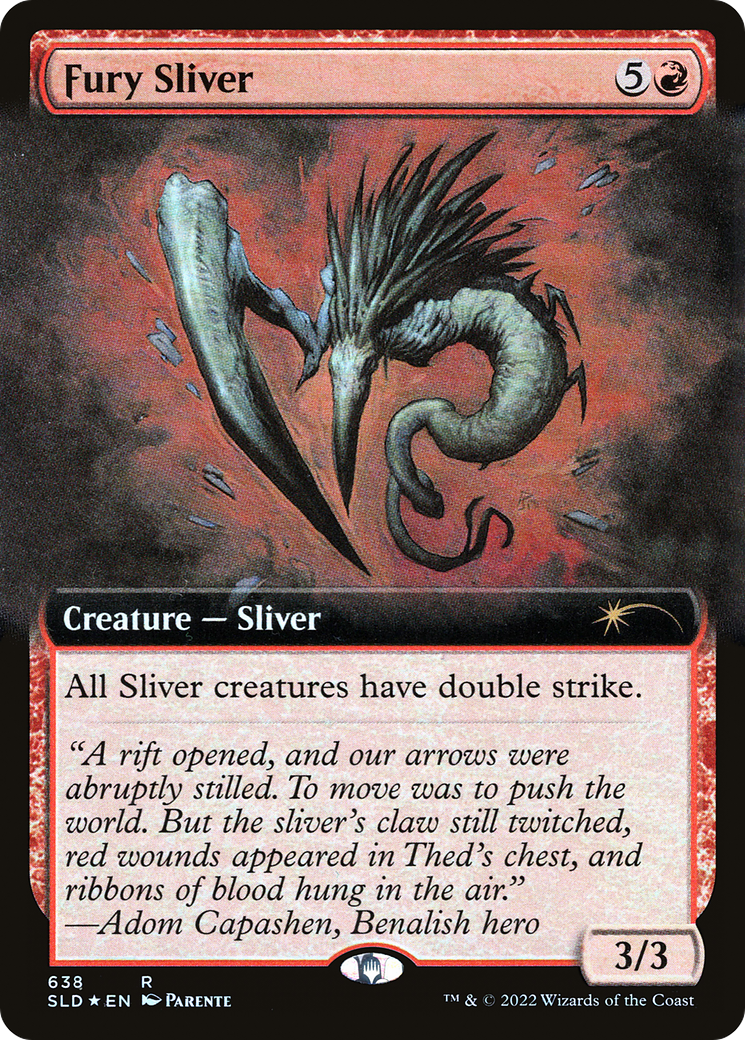 Fury Sliver (Extended Art) [Secret Lair Drop Promos] MTG Single Magic: The Gathering | Red Claw Gaming
