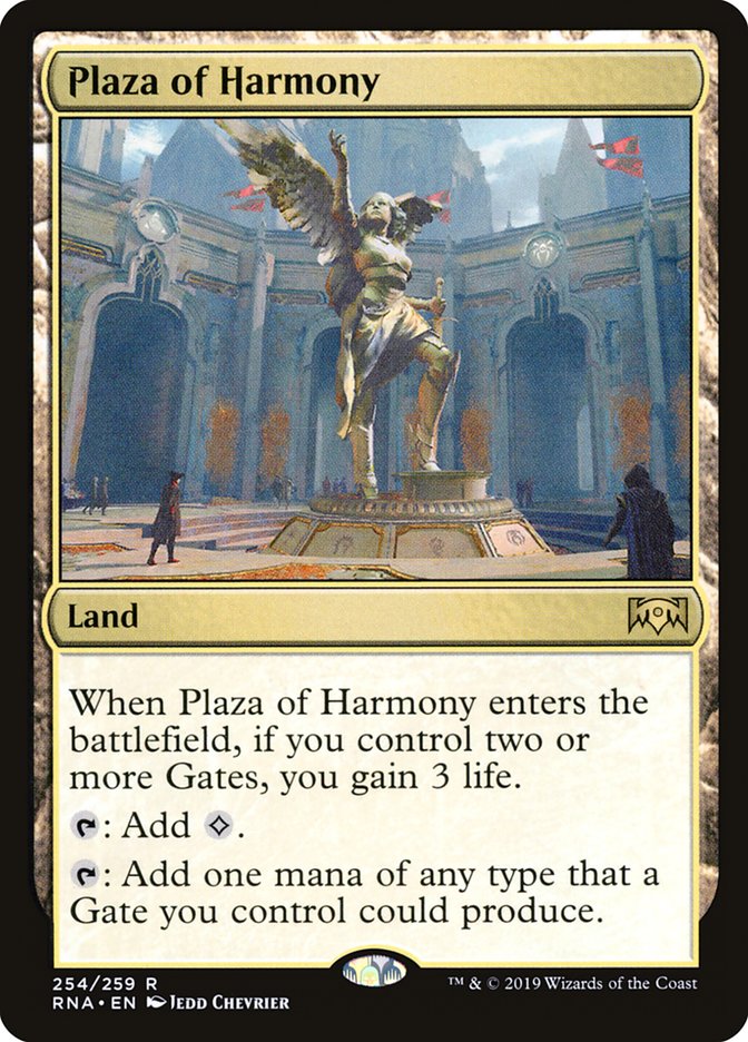 Plaza of Harmony [Ravnica Allegiance] MTG Single Magic: The Gathering | Red Claw Gaming