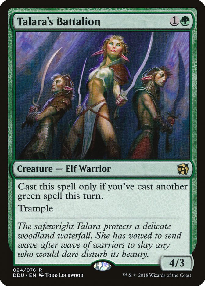 Talara's Battalion [Duel Decks: Elves vs. Inventors] MTG Single Magic: The Gathering | Red Claw Gaming