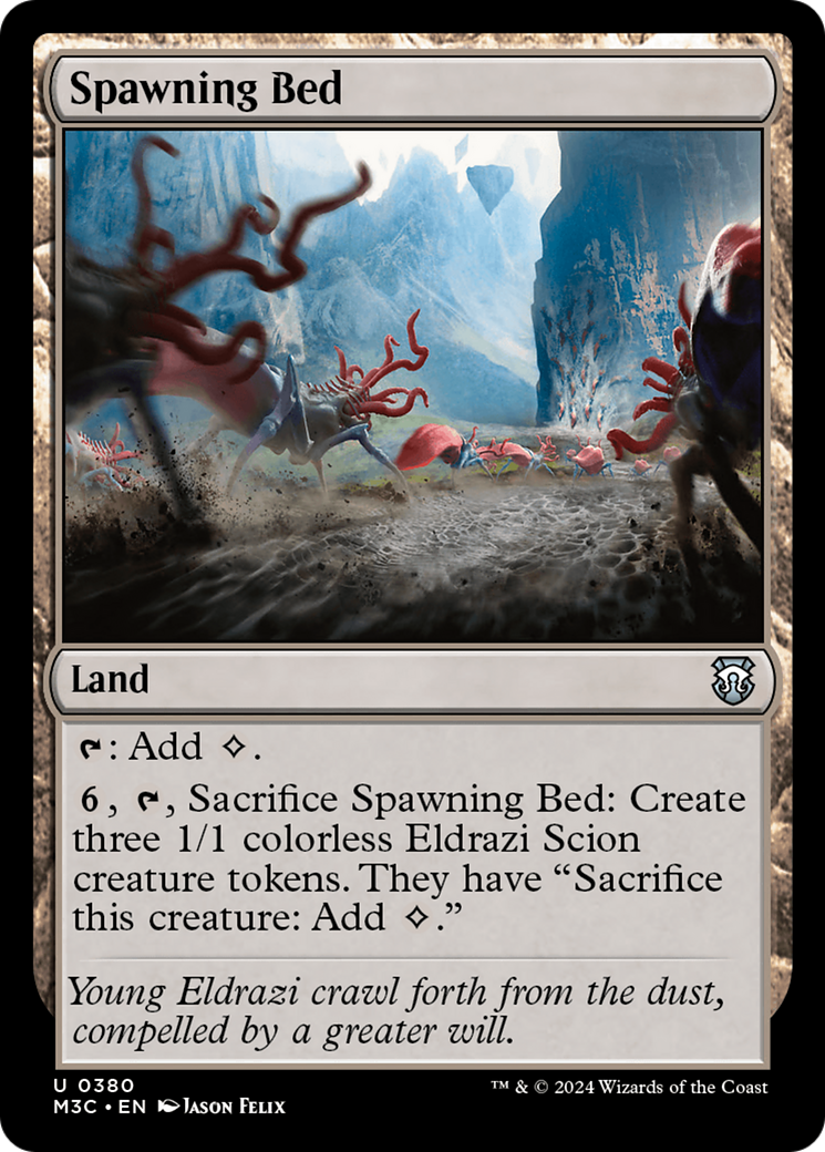 Spawning Bed (Ripple Foil) [Modern Horizons 3 Commander] MTG Single Magic: The Gathering | Red Claw Gaming
