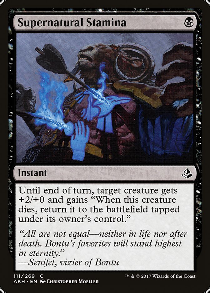 Supernatural Stamina [Amonkhet] MTG Single Magic: The Gathering | Red Claw Gaming