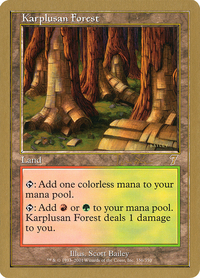 Karplusan Forest (Jan Tomcani) [World Championship Decks 2001] MTG Single Magic: The Gathering | Red Claw Gaming